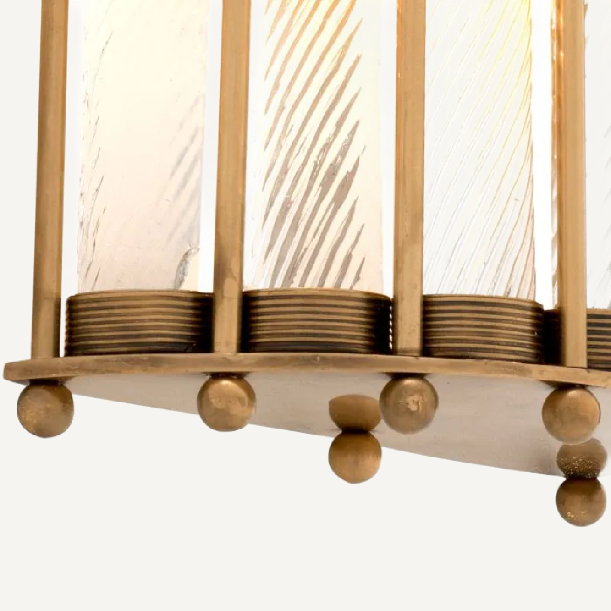 Applique murale dorée en verre transparent | Eichholtz Tiziano L | REMO-HOME, mobilier et décoration d'intérieur