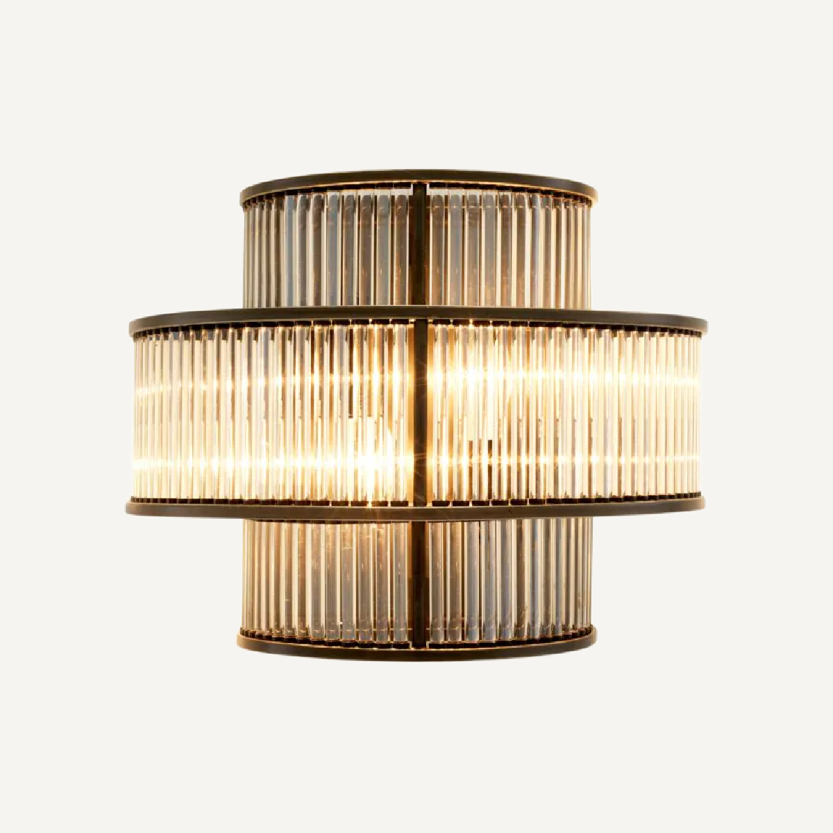 Applique murale en bronze et verre transparent | Eichholtz Mancini | REMO-HOME, mobilier et décoration d'intérieur