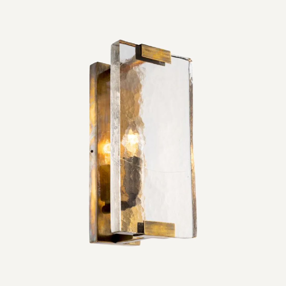 Applique murale en laiton vieilli et verre soufflé | Eichholtz James | REMO-HOME, mobilier et décoration d'intérieur