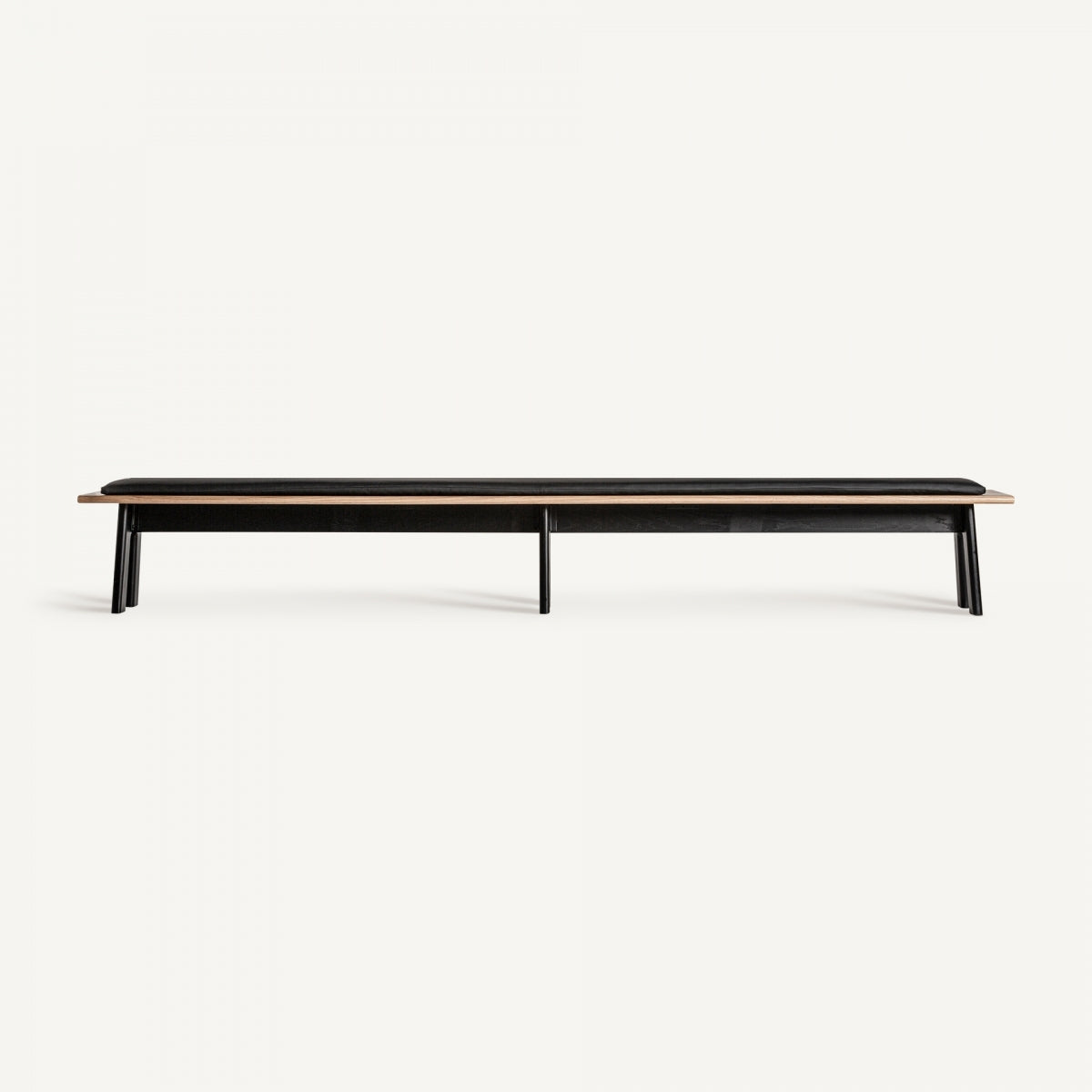 Banc chêne noir similicuir | VICAL Nara | REMO-HOME, mobilier design et décoration d'intérieur