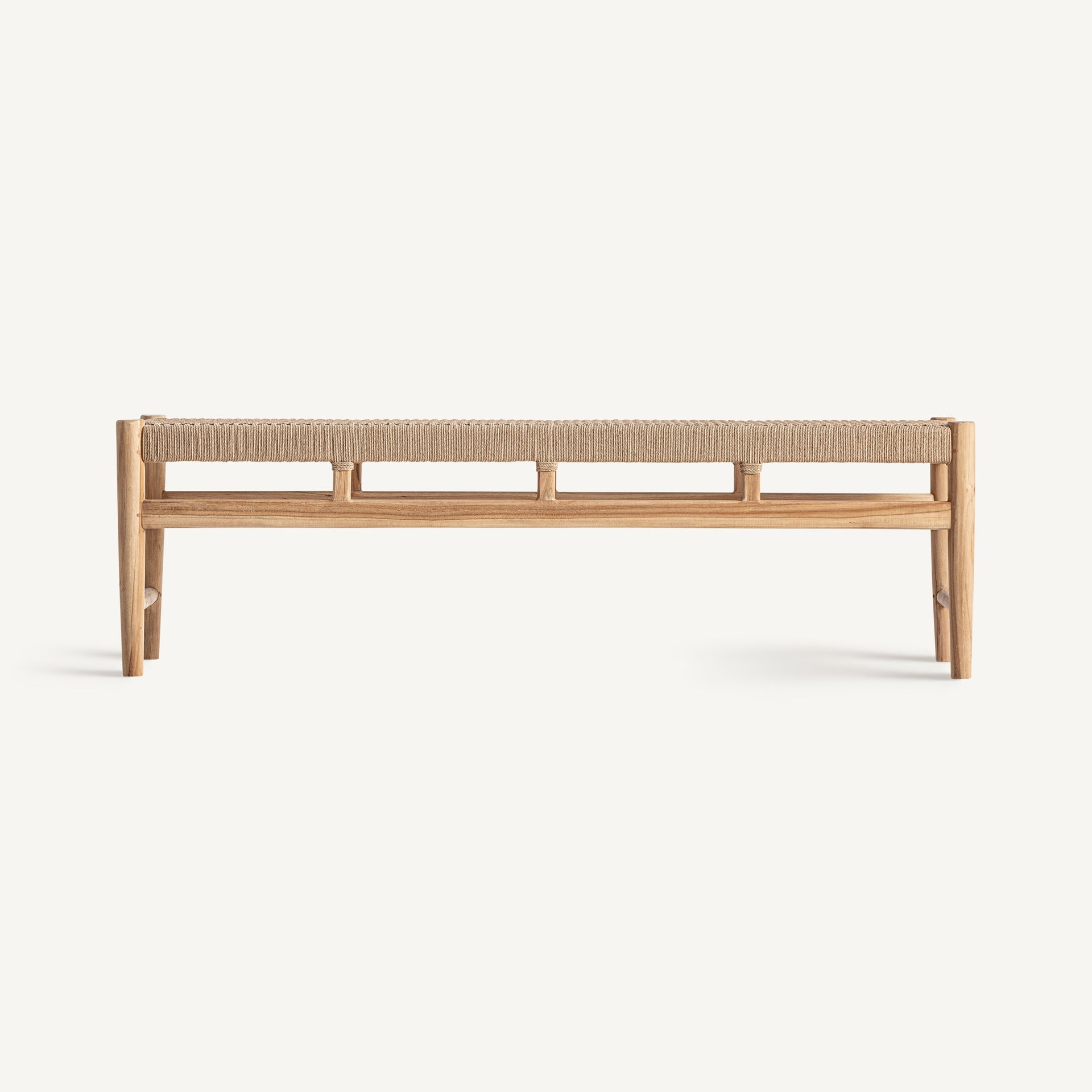 Banc en teck marron | VICAL Caen | REMO-HOME, mobilier design et décoration d'intérieur
