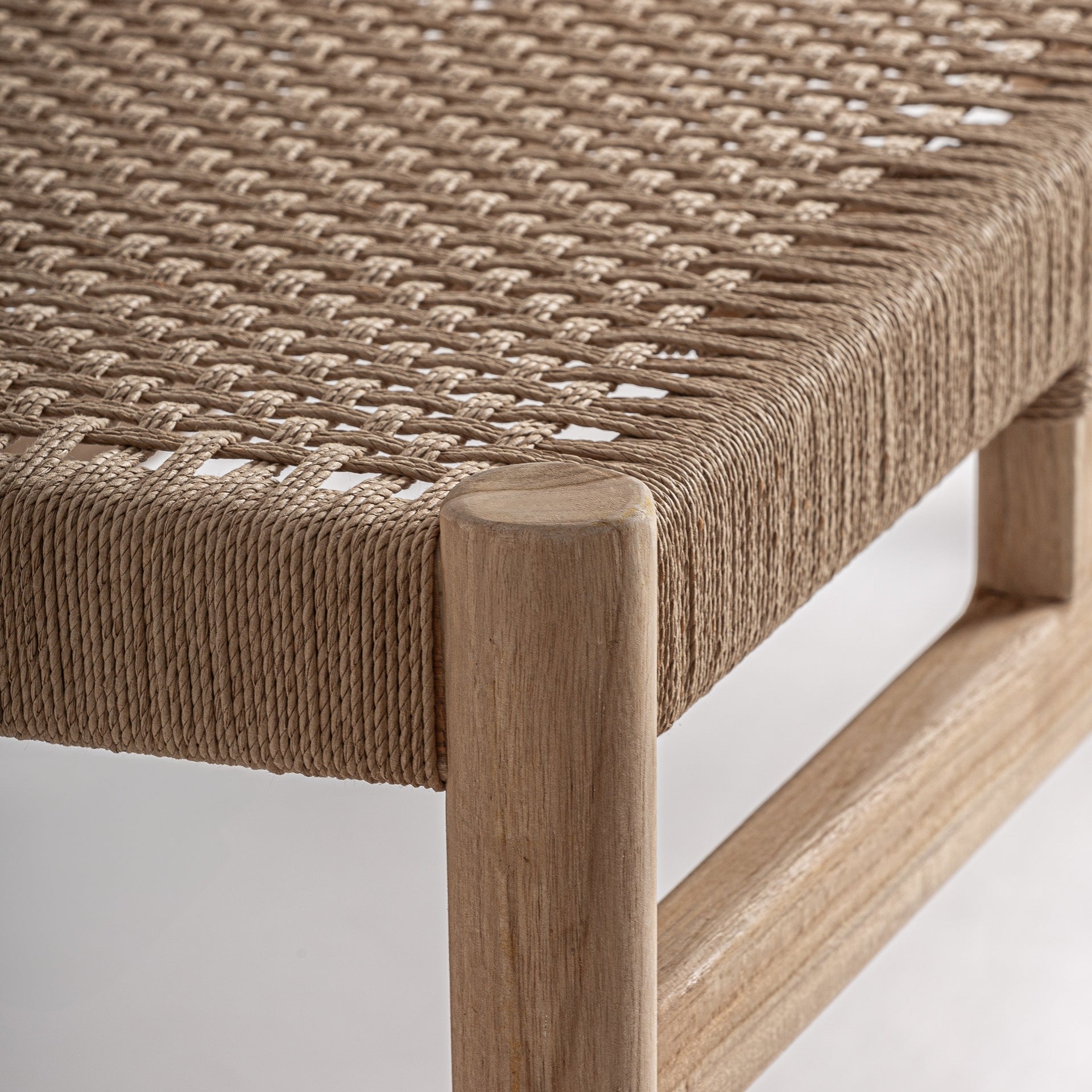 Banc en teck marron | VICAL Caen | REMO-HOME, mobilier design et décoration d'intérieur