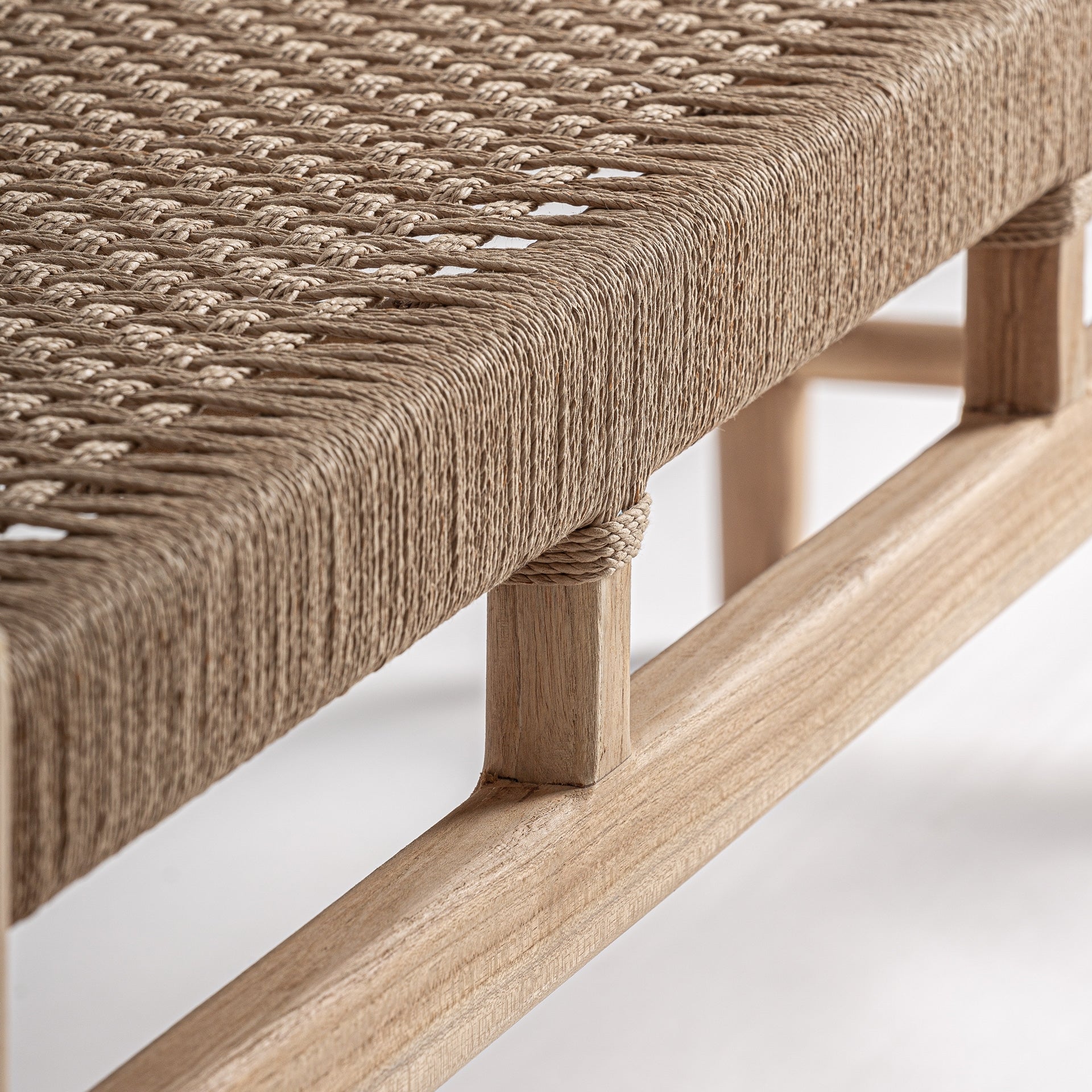 Banc en teck marron | VICAL Caen | REMO-HOME, mobilier design et décoration d'intérieur