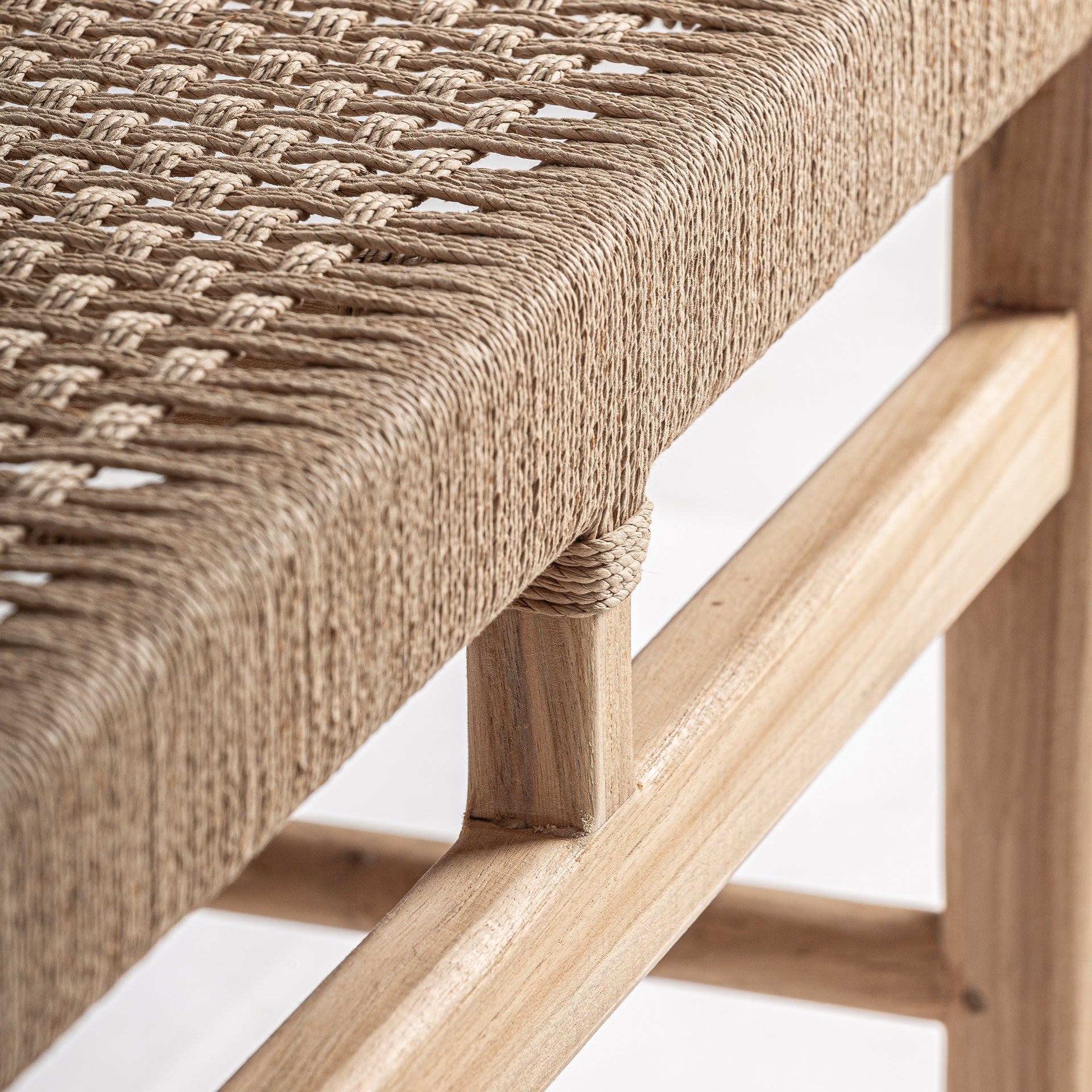Banc en teck marron | VICAL Caen | REMO-HOME, mobilier design et décoration d'intérieur