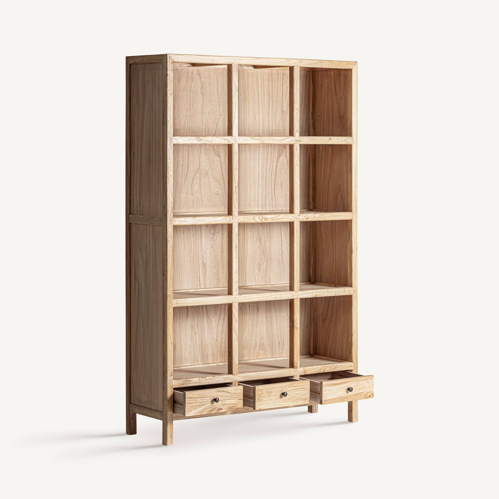 Bibliothèque modulable bois d'orme recyclé | VICAL Brecey | REMO-HOME, mobilier design et décoration d'intérieur