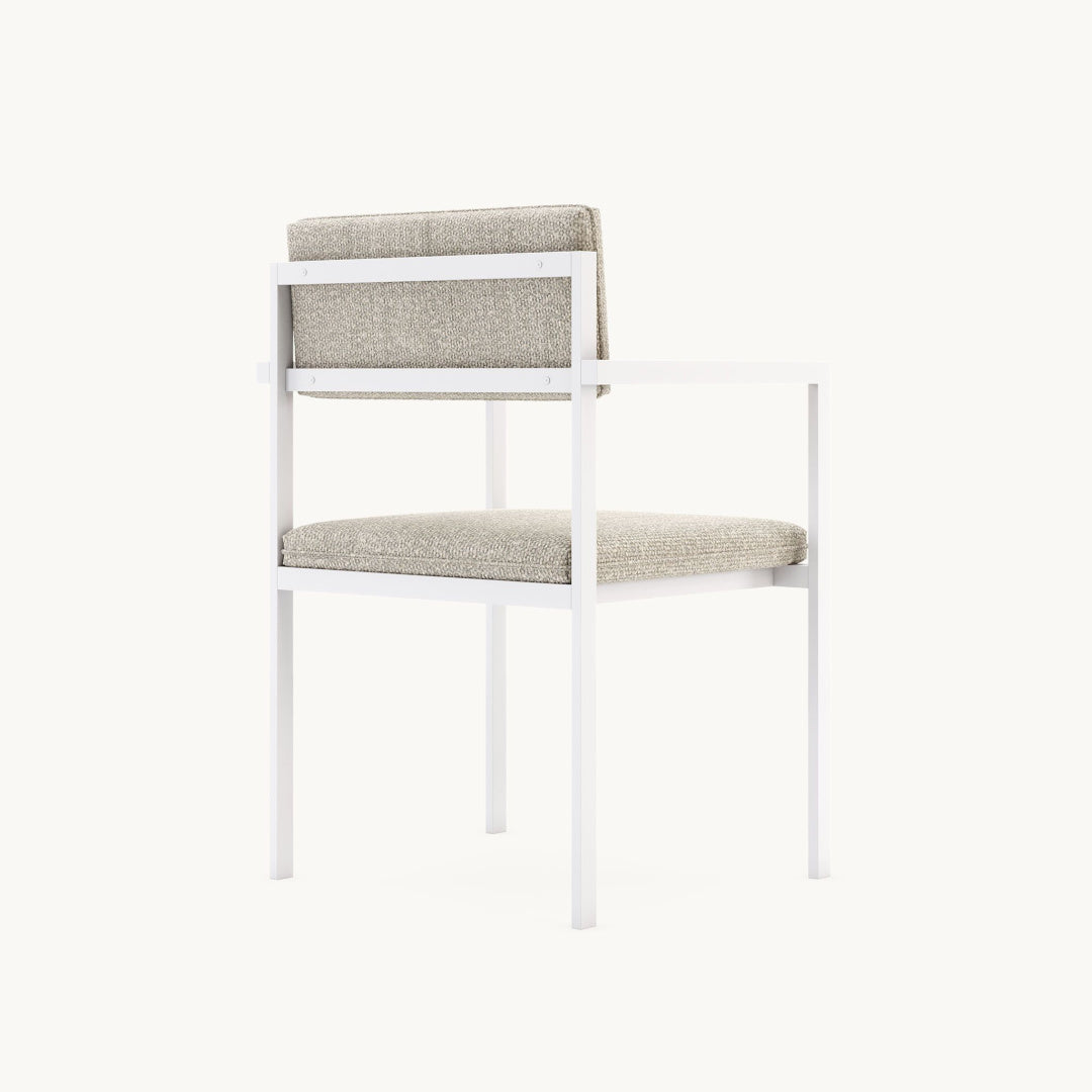 Chaise d'extérieur de salle à manger en tissu sable | Domkapa Bondi | REMO, mobilier et décoration d'extérieur