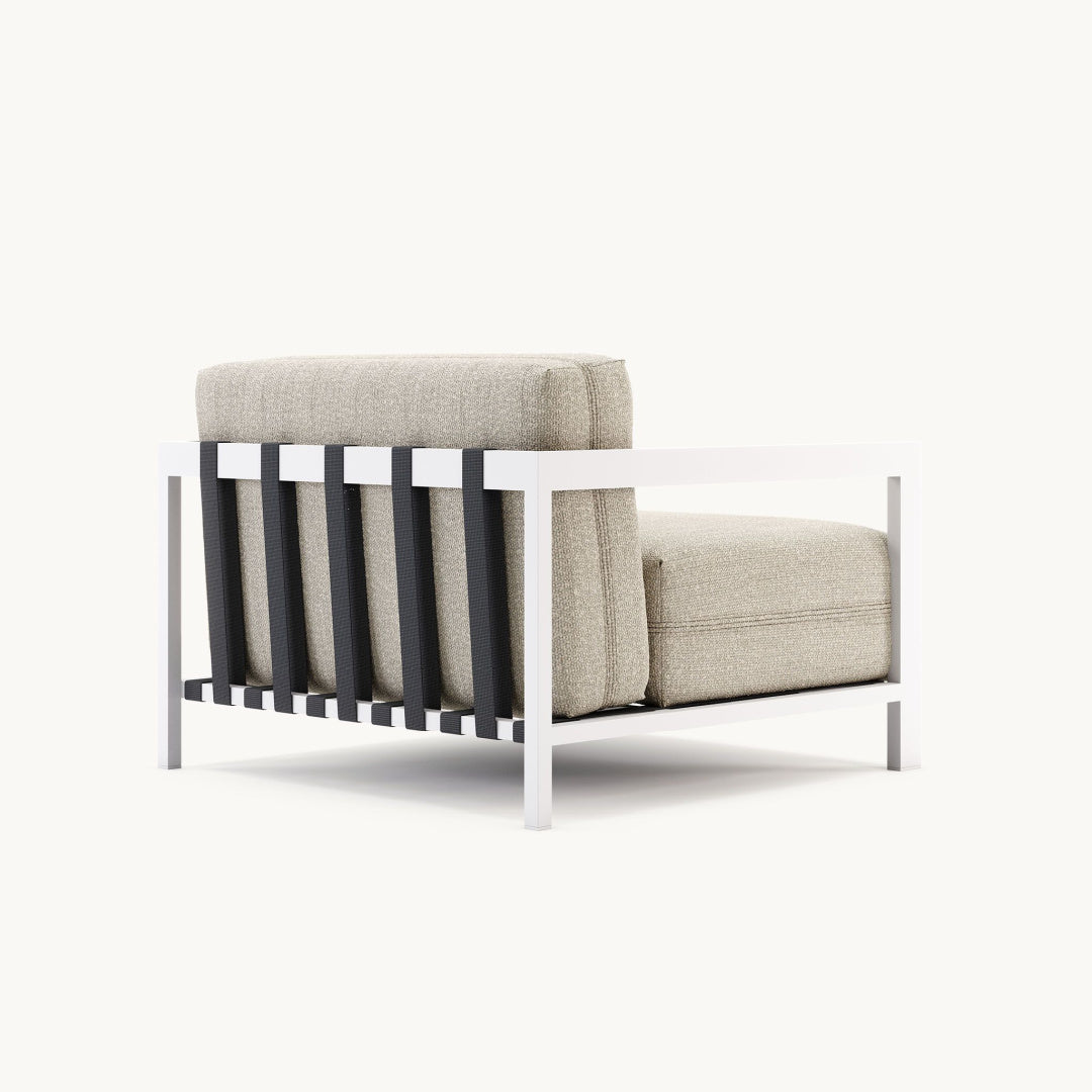 Fauteuil d'extérieur en tissu sable | Domkapa Bondi | REMO, mobilier et décoration d'extérieur