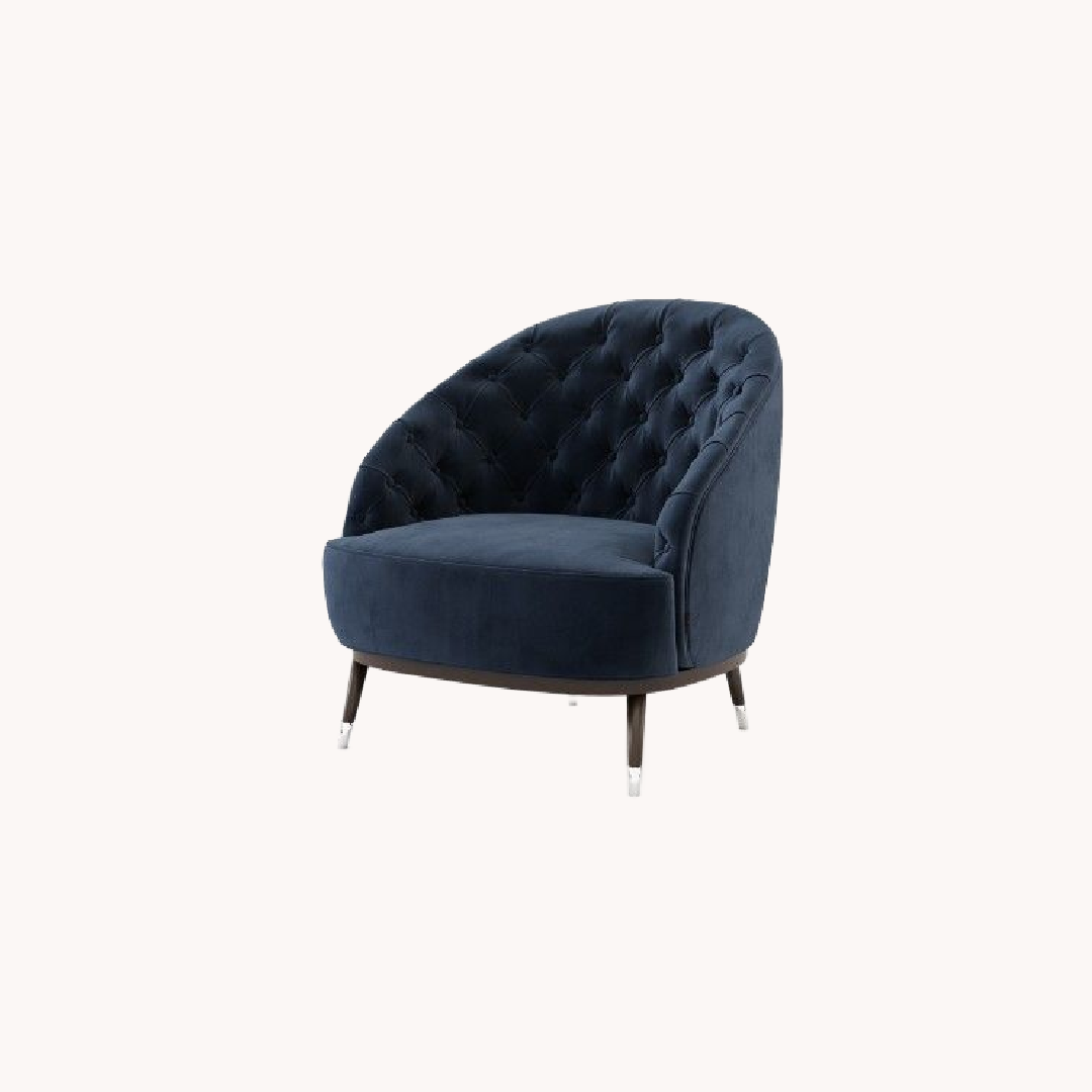 Fauteuil en velours | Laskasas Hector