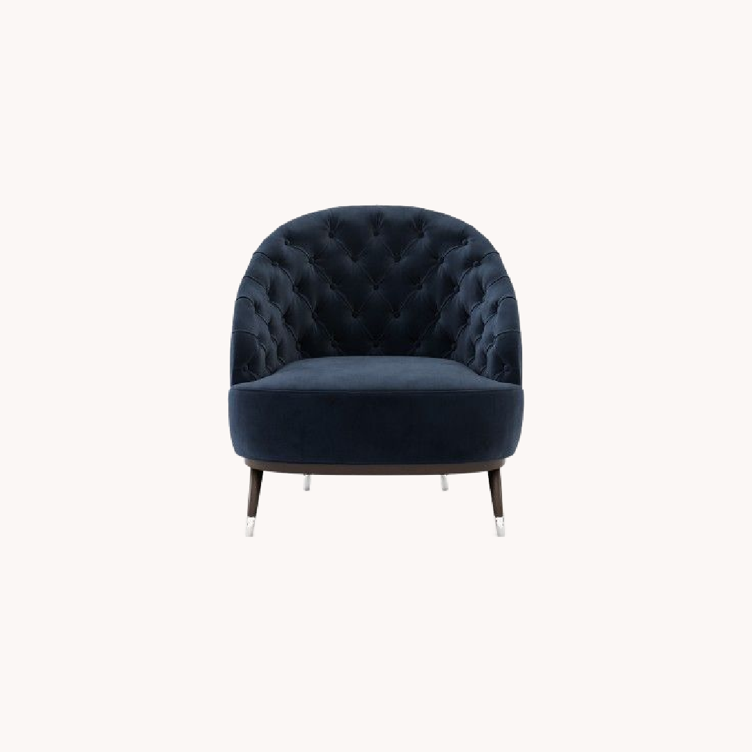 Fauteuil en velours | Laskasas Hector