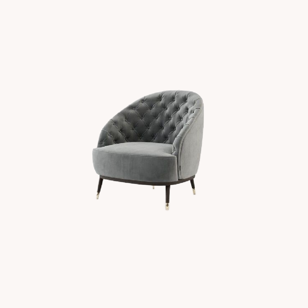 Fauteuil en velours | Laskasas Hector