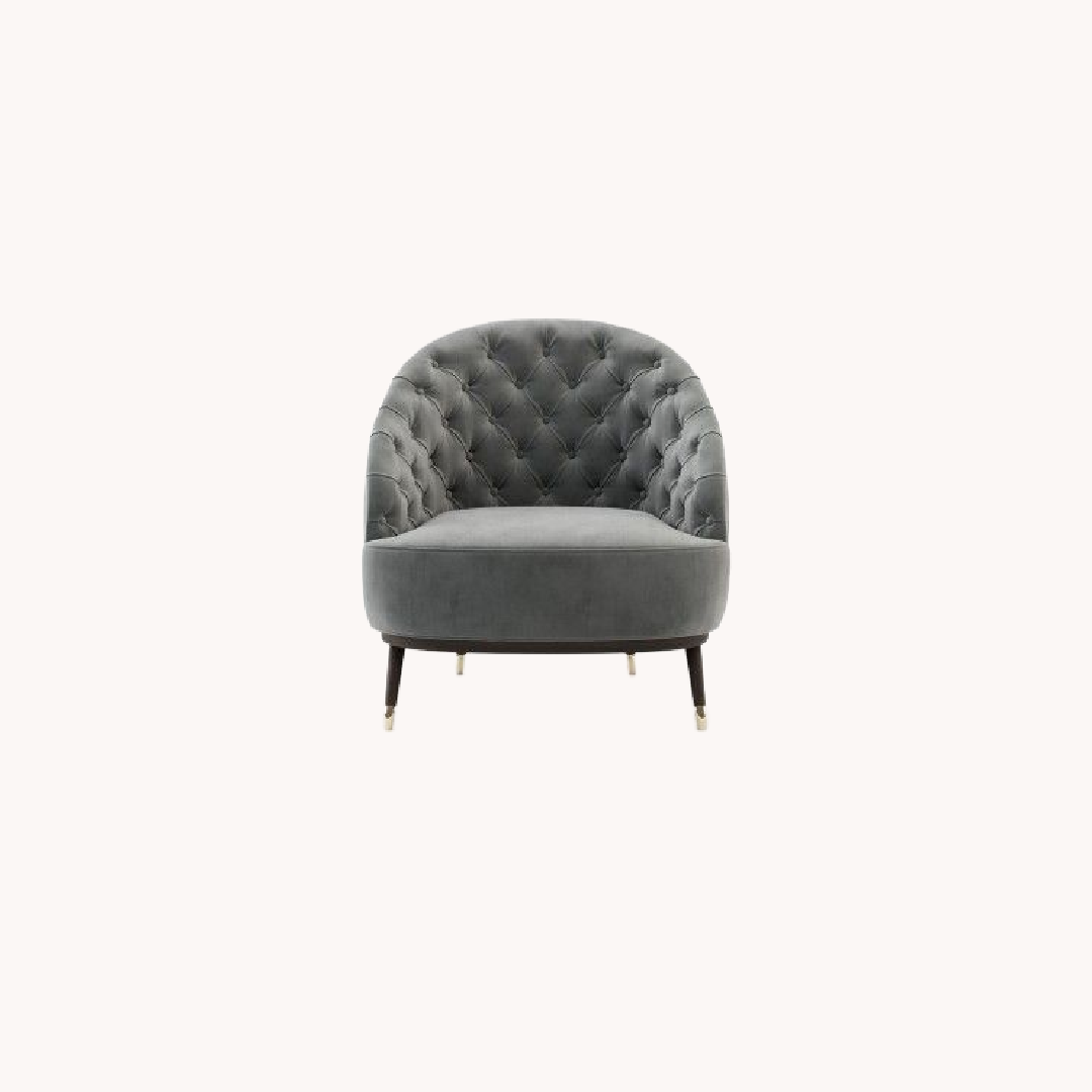 Fauteuil en velours | Laskasas Hector