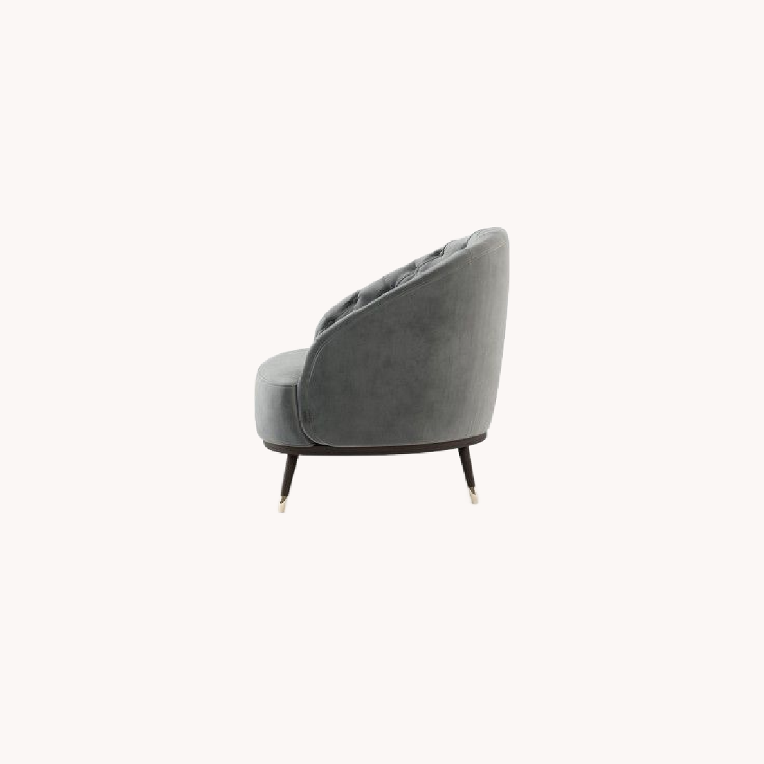 Fauteuil en velours | Laskasas Hector