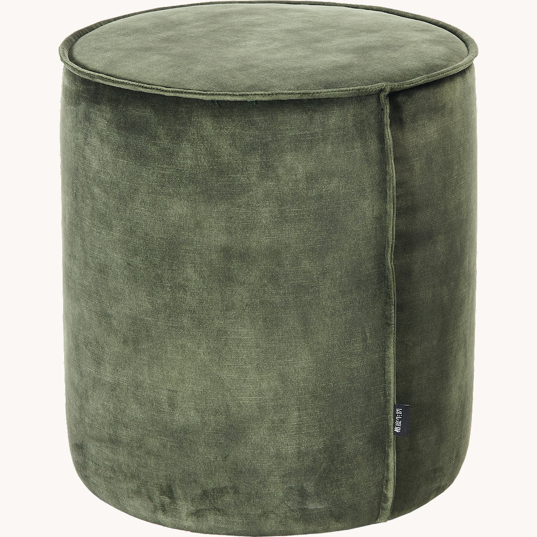 Pouf en velours vert | Grado Jelly S