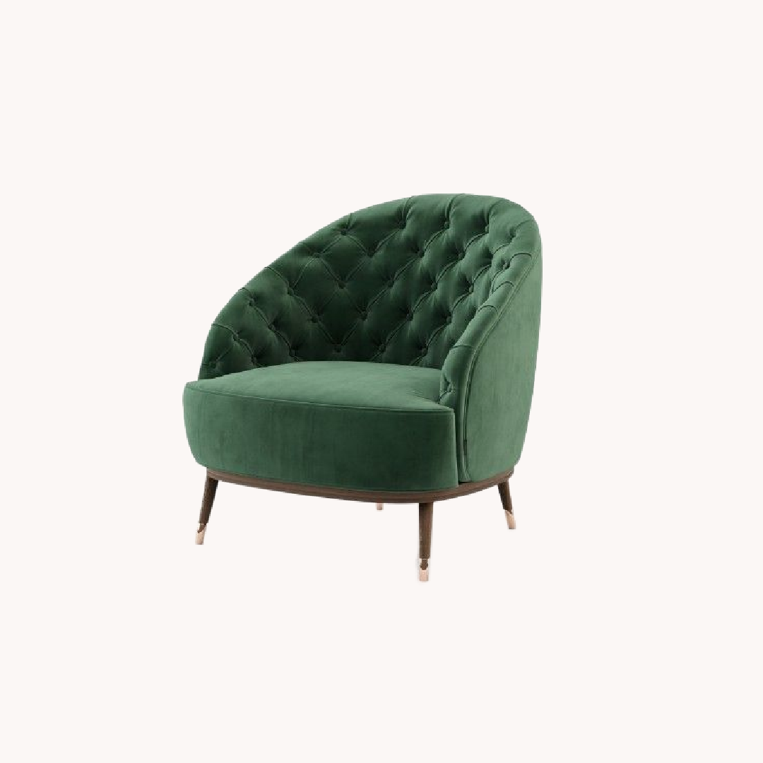 Fauteuil en velours | Laskasas Hector