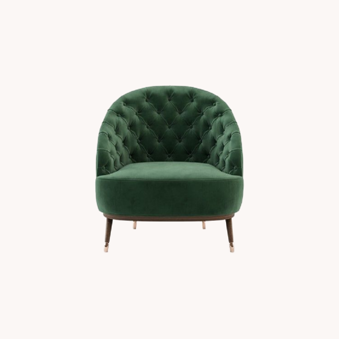 Fauteuil en velours | Laskasas Hector