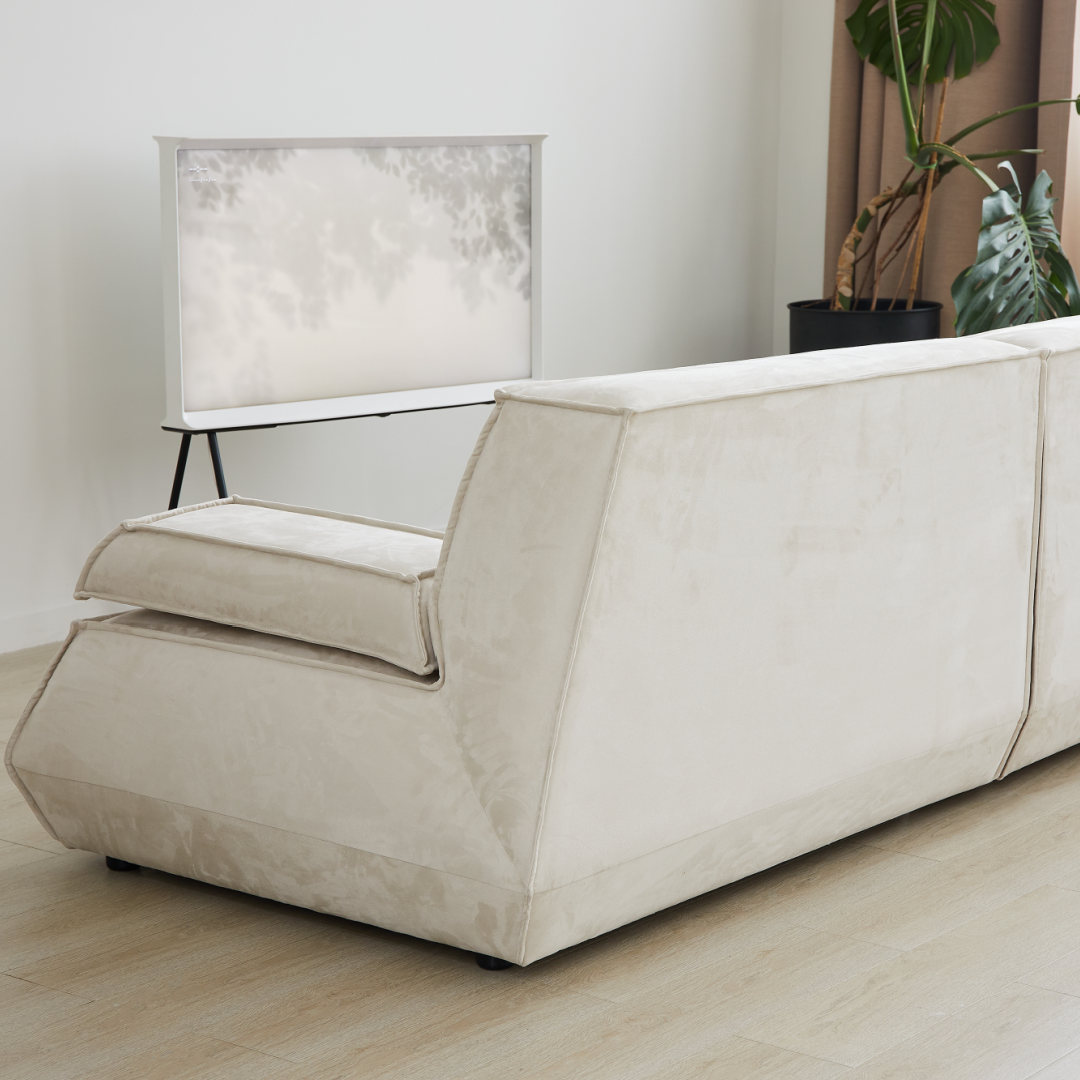 Canapé 3 places en tissu sable | Grado Tofu