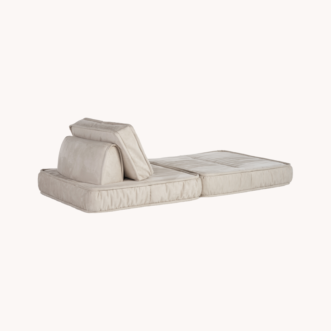 Coussin de sol en tissu blanc | Grado Soft