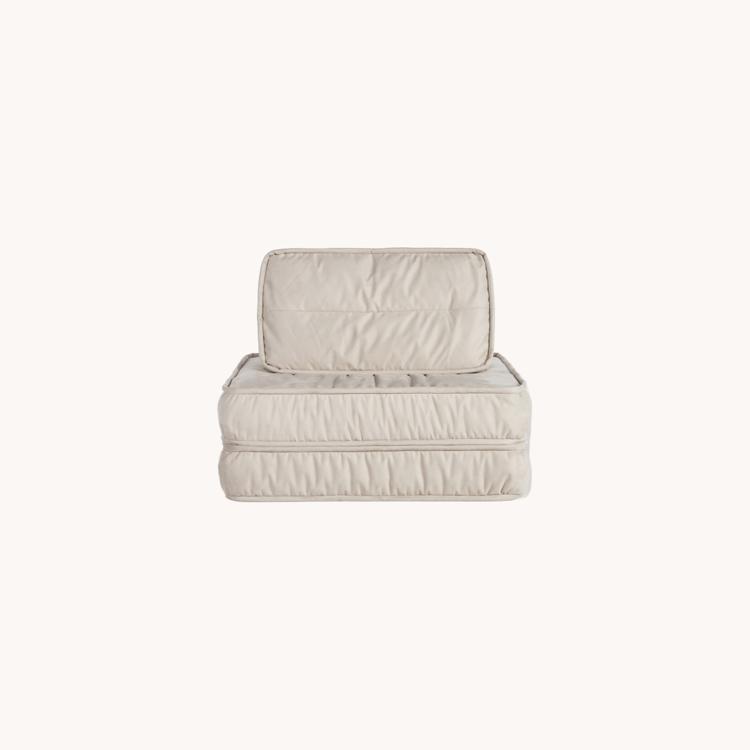 Coussin de sol en tissu blanc | Grado Soft