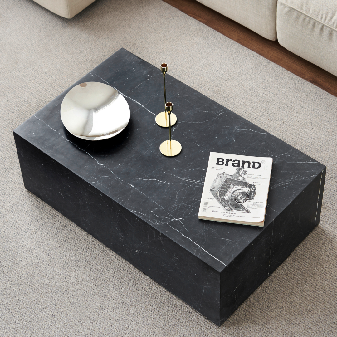 Table basse en marbre noir | Grado Sugar