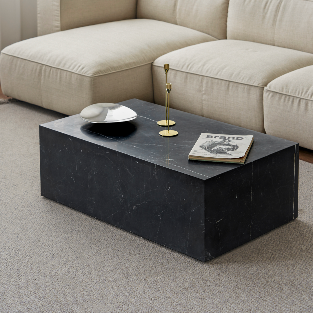 Table basse en marbre noir | Grado Sugar