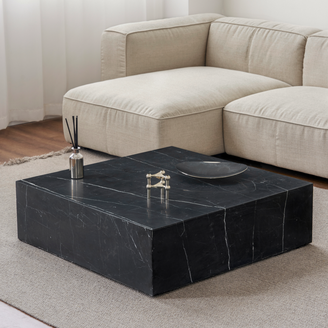 Table basse en marbre noir | Grado Sugar