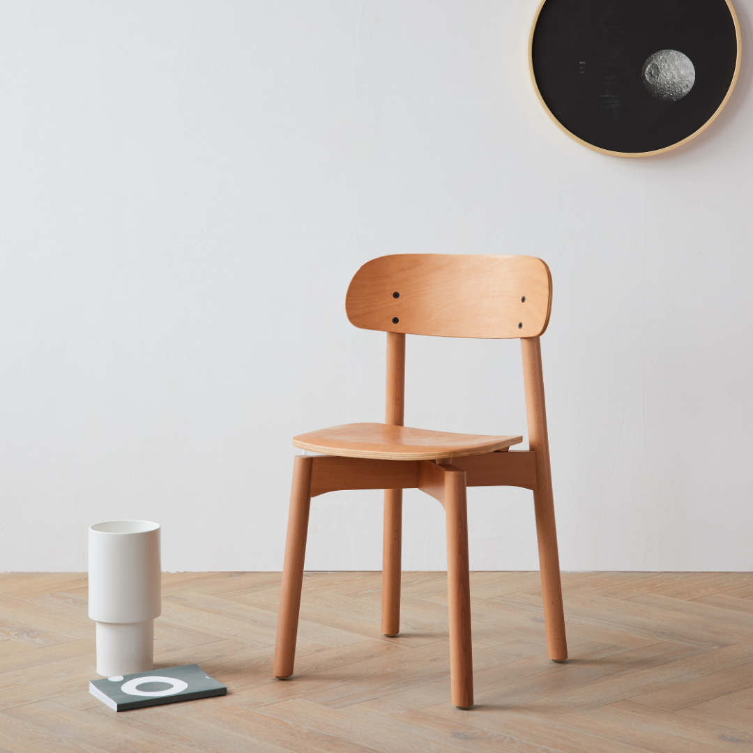 Chaise de salle à manger en bois d'hêtre | Grado Sheep