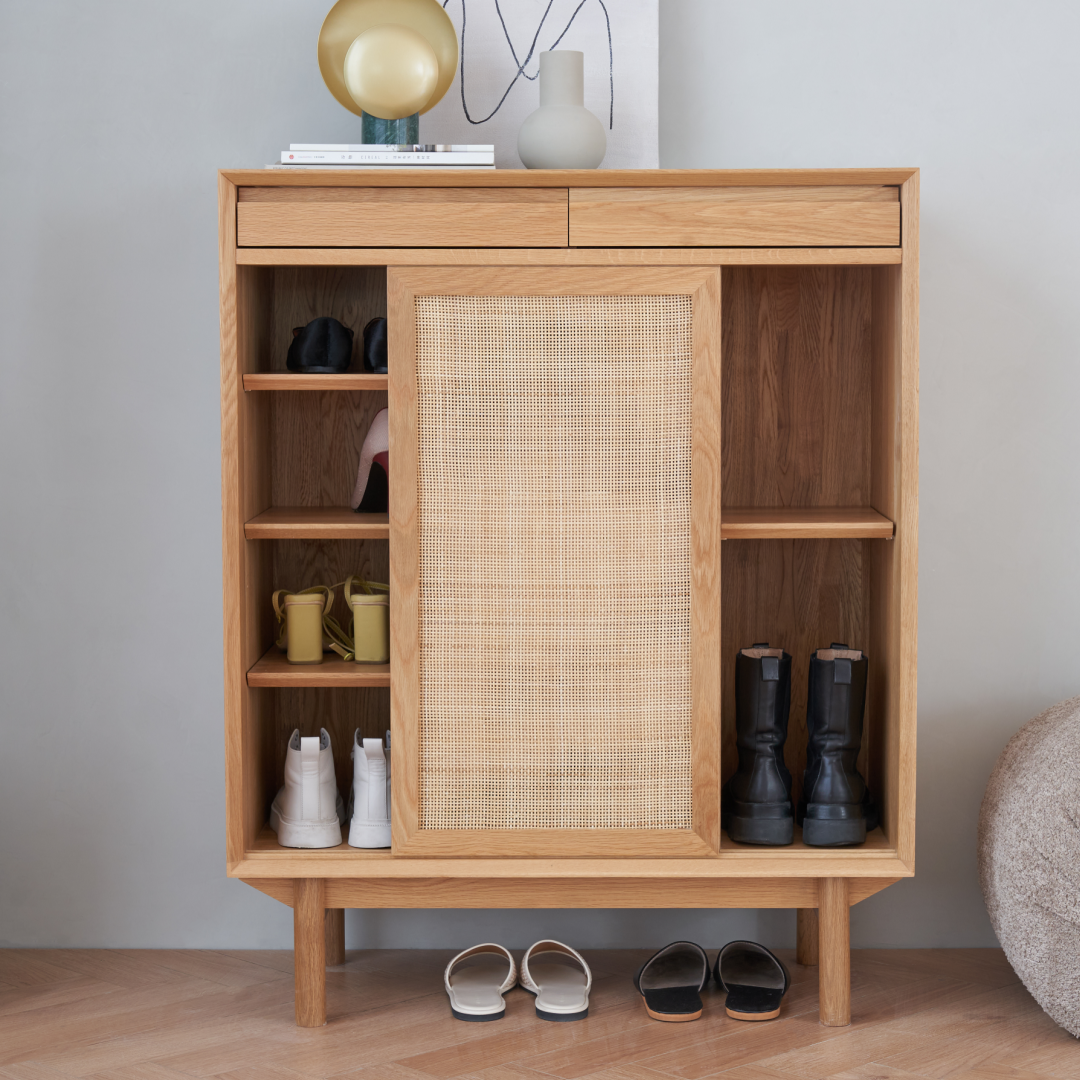 Solid oak wood storage console | Grado Torii