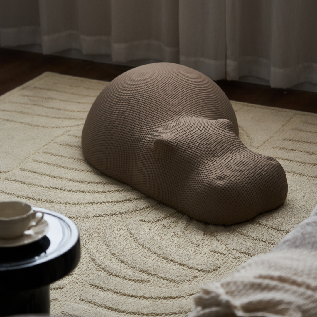 Pouf hippo en fibre synthétique | Grado Hippo