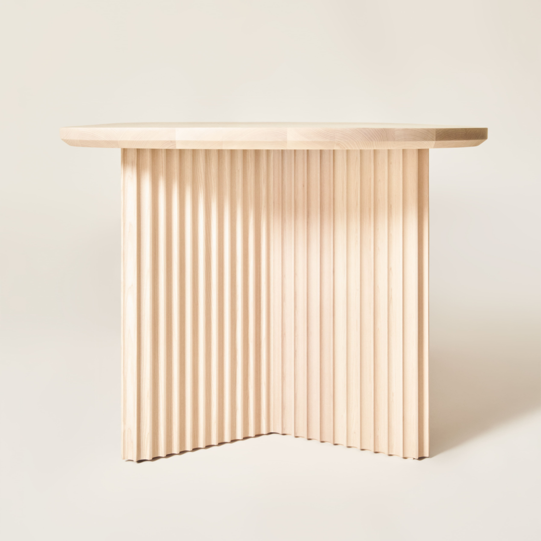 Table de salle à manger ovale en bois naturel | Dale Italia Basalto