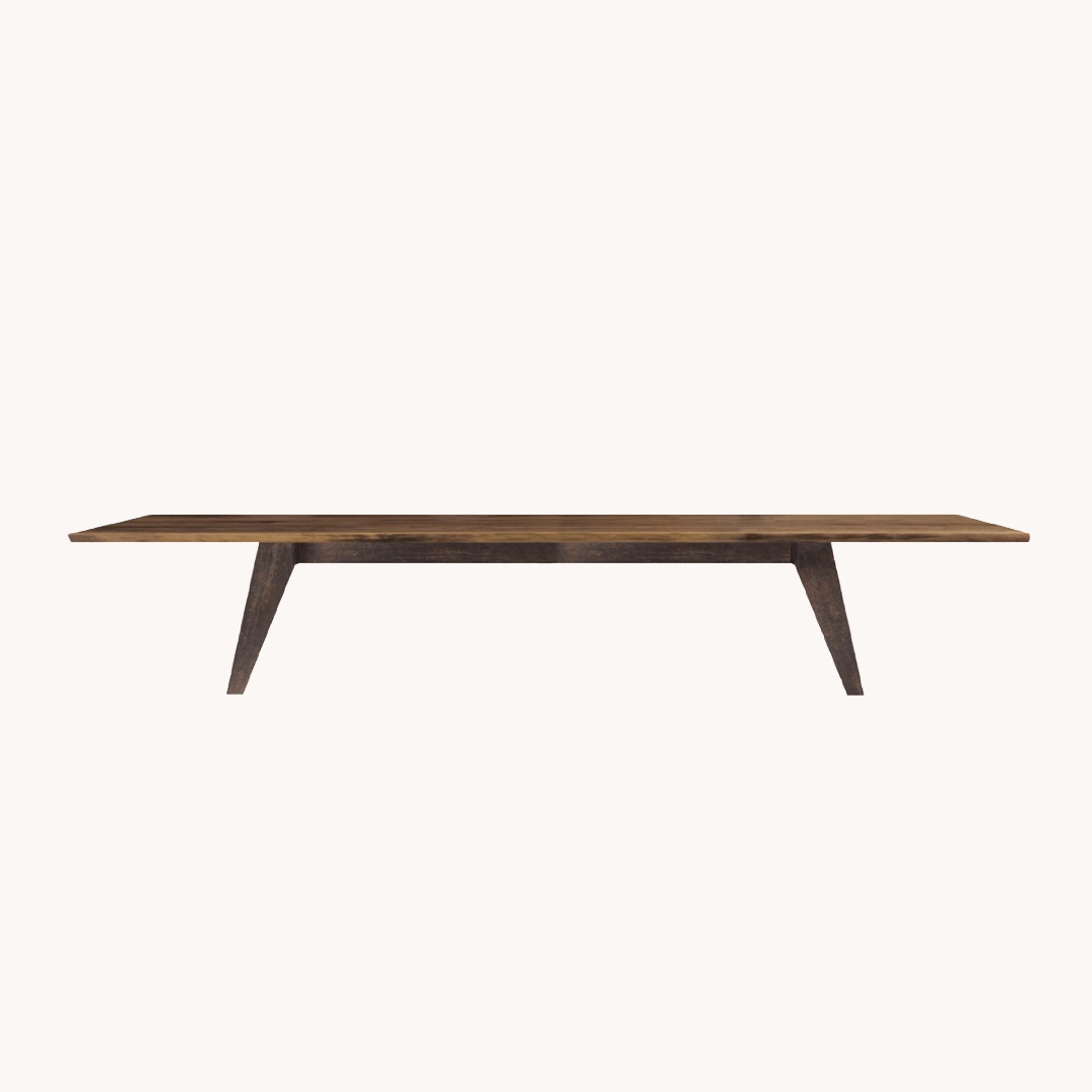 Table de salle à manger en bois massif 350 cm | Dale Italia Misura