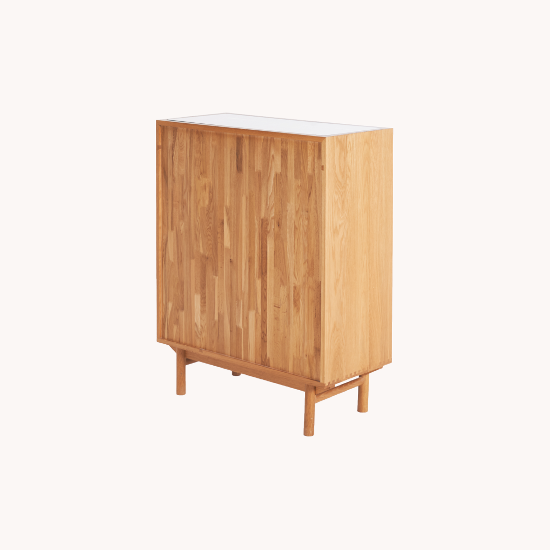 Solid oak wood storage console | Grado Torii