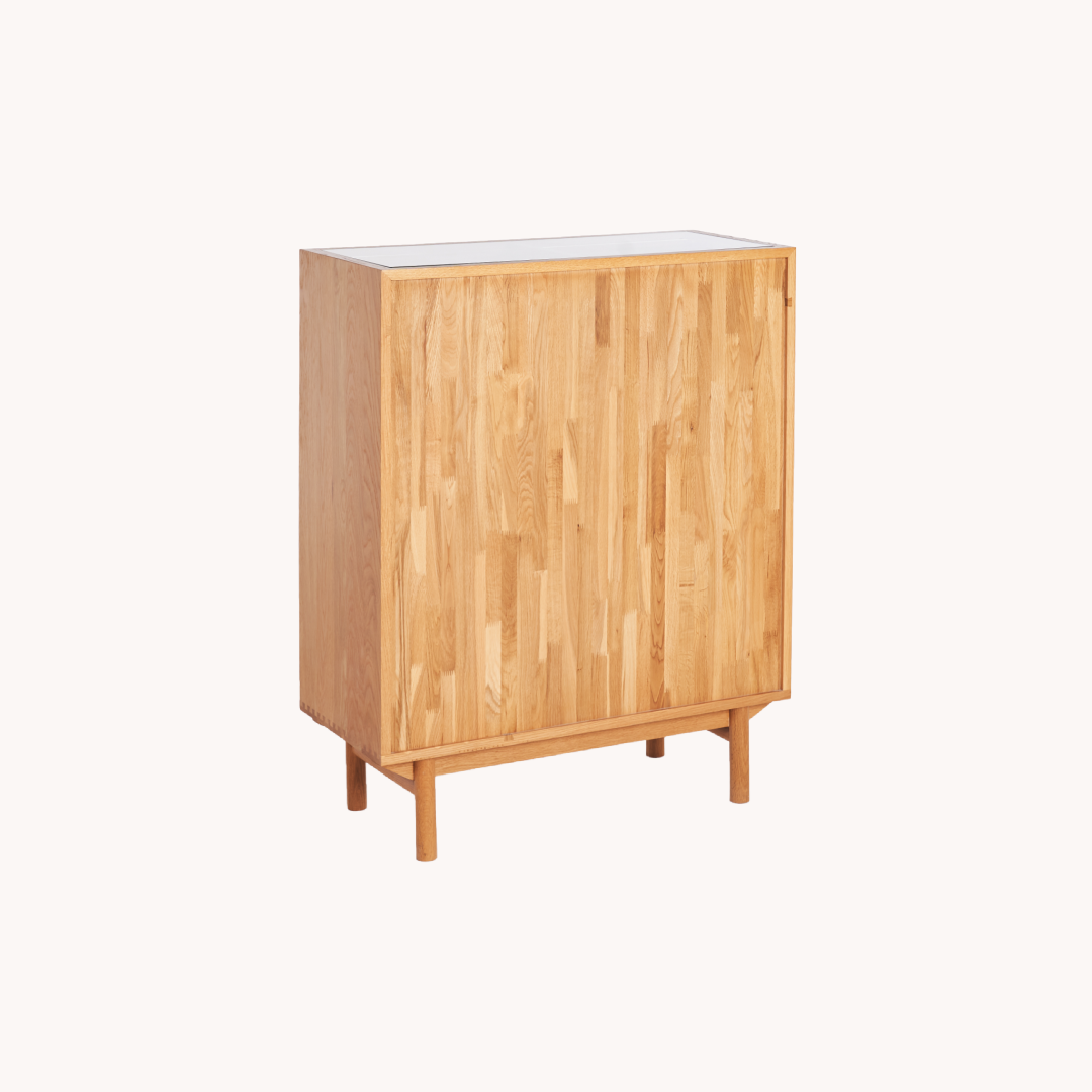 Solid oak wood storage console | Grado Torii