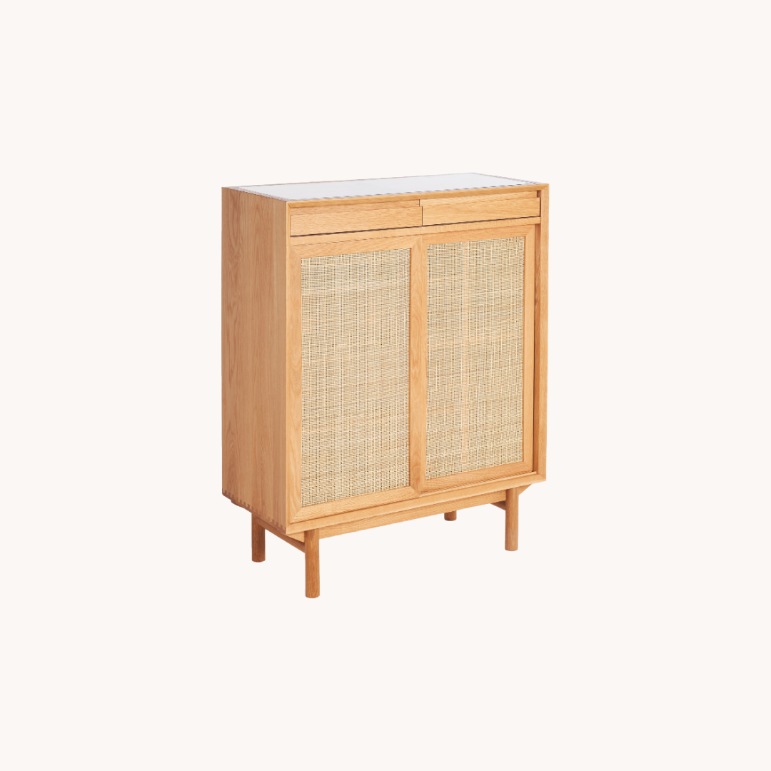 Solid oak wood storage console | Grado Torii