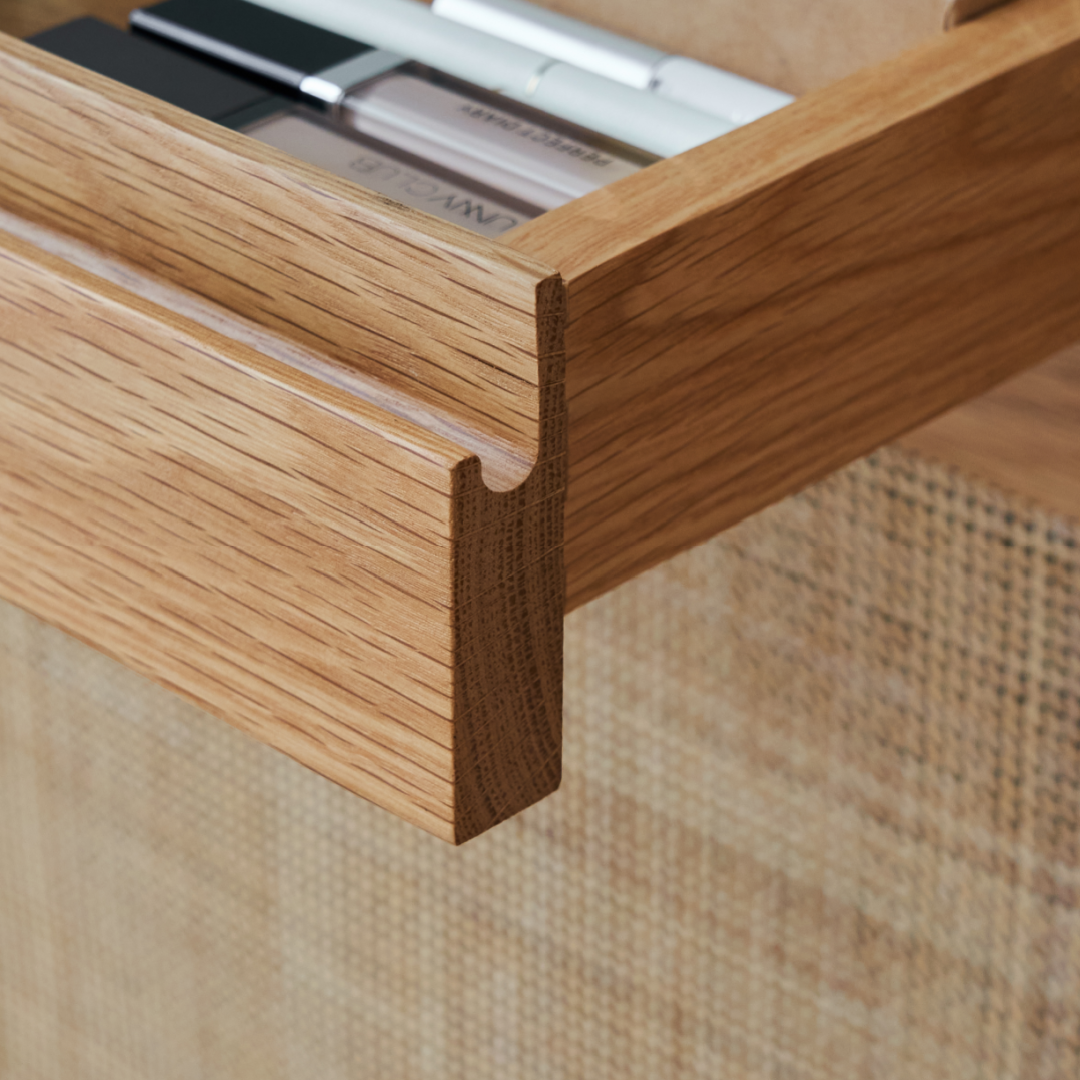 Solid oak wood storage console | Grado Torii