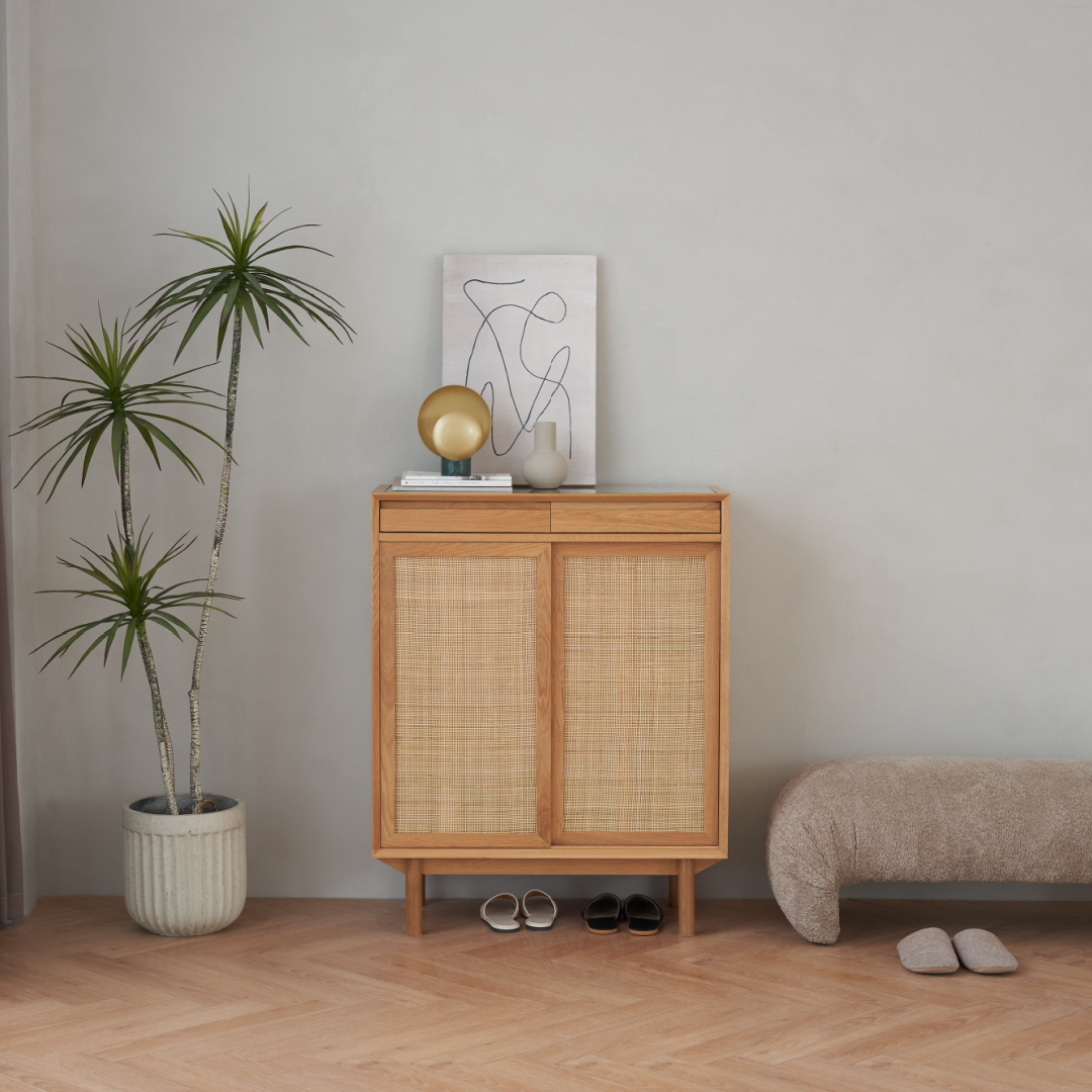 Solid oak wood storage console | Grado Torii