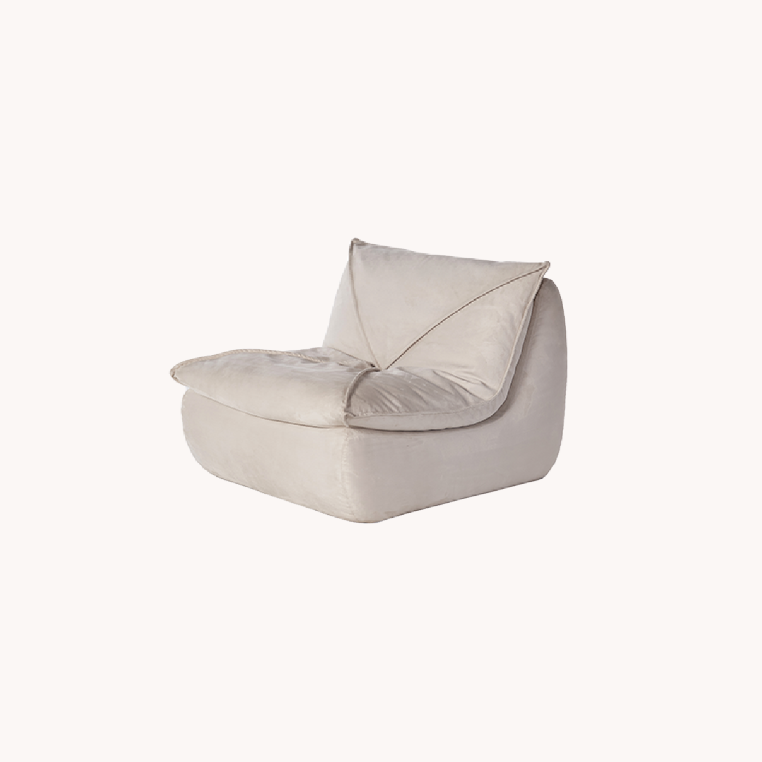 Fauteuil en tissu blanc cassé | Grado Zong Sofa Soft