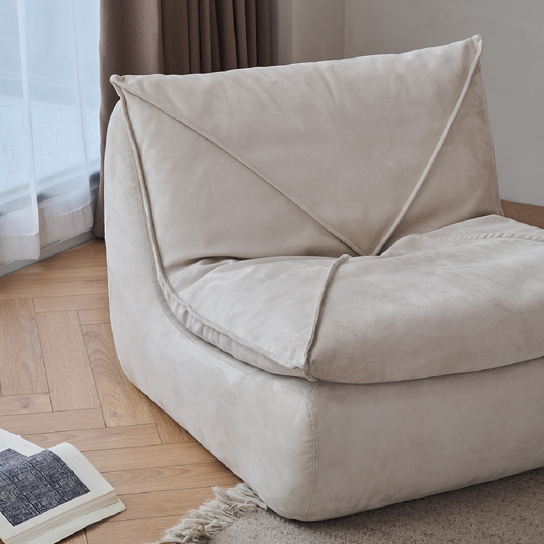 Fauteuil en tissu blanc cassé | Grado Zong Sofa Soft