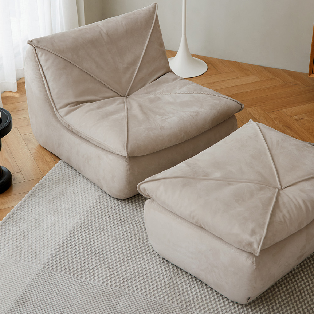 Fauteuil en tissu blanc cassé | Grado Zong Sofa Soft