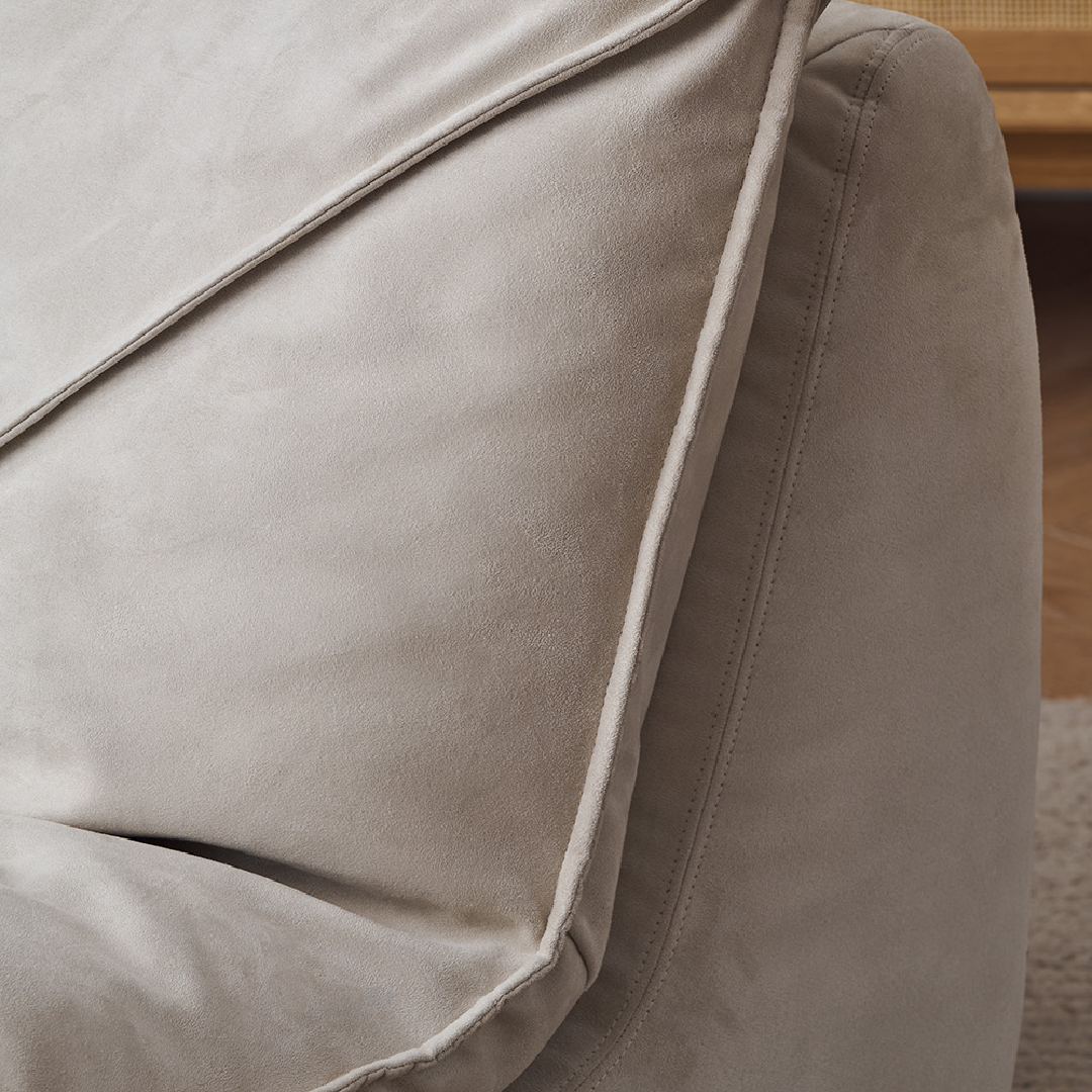 Fauteuil en tissu blanc cassé | Grado Zong Sofa Soft