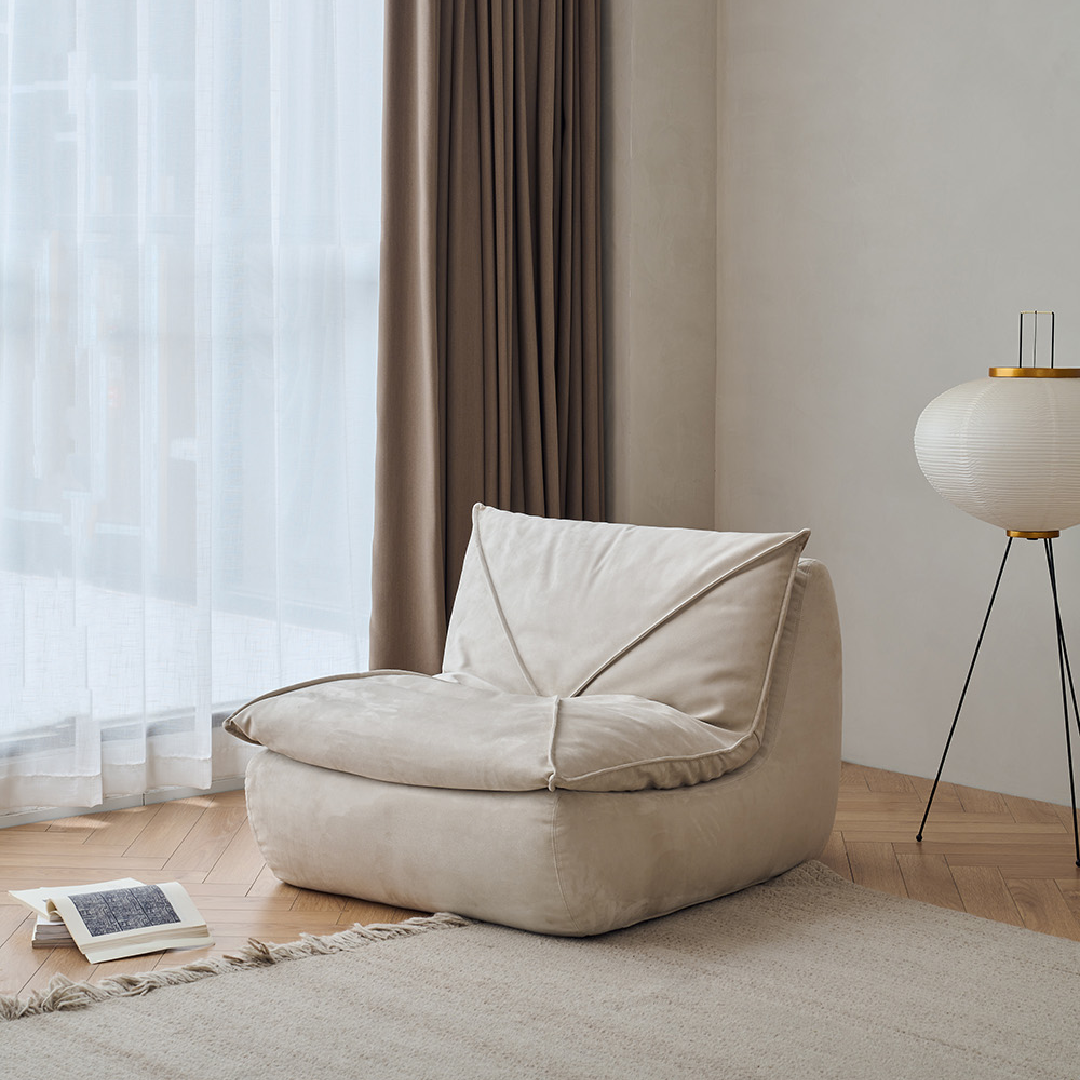 Fauteuil en tissu blanc cassé | Grado Zong Sofa Soft