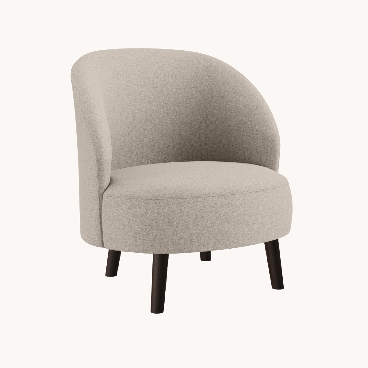 Fauteuil en tissu crème | Dôme Deco Bayron | REMO, mobilier et décoration d'intérieur