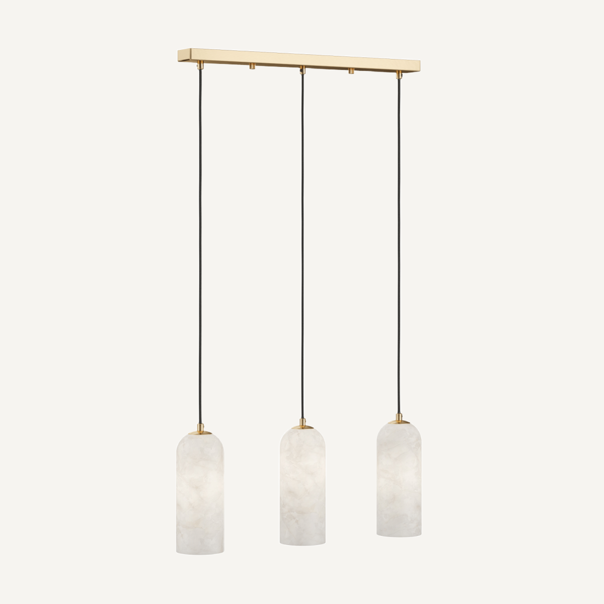 Suspension en marbre blanc et métal doré | Dôme Deco Lamar | REMO, mobilier et décoration d'intérieur