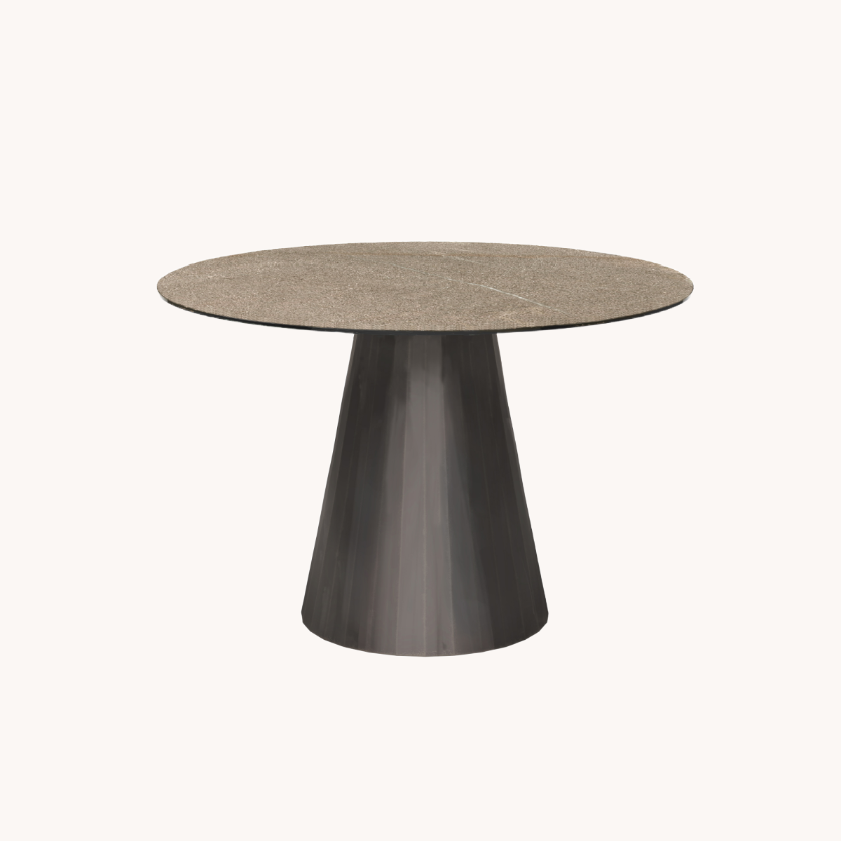 Table de salle à manger ronde en céramique pierre | Dôme Deco Veneto S | REMO, mobilier et décoration d'intérieur