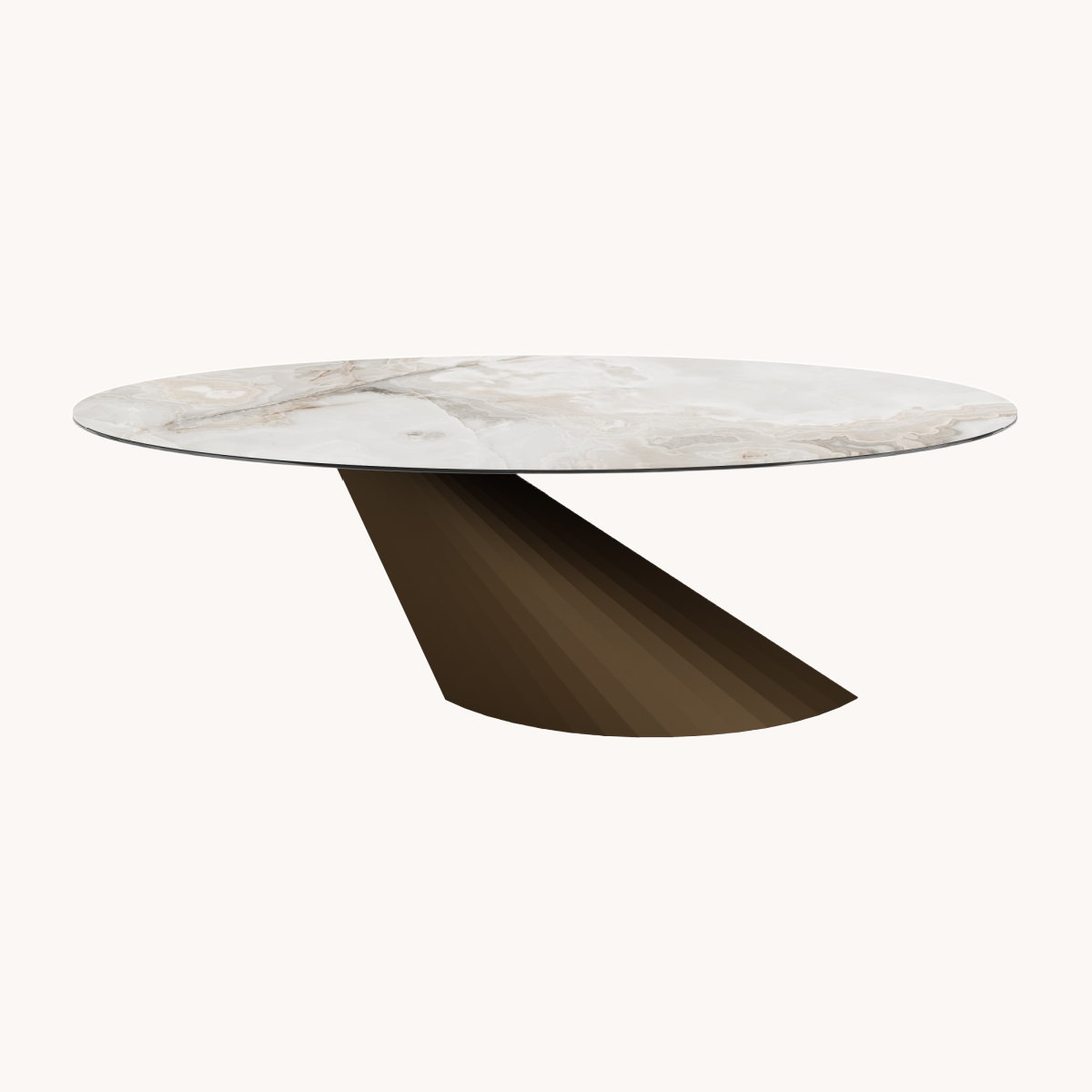 Table de salle à manger en céramique grise | Dôme Deco Arlon | REMO, mobilier et décoration d'intérieur