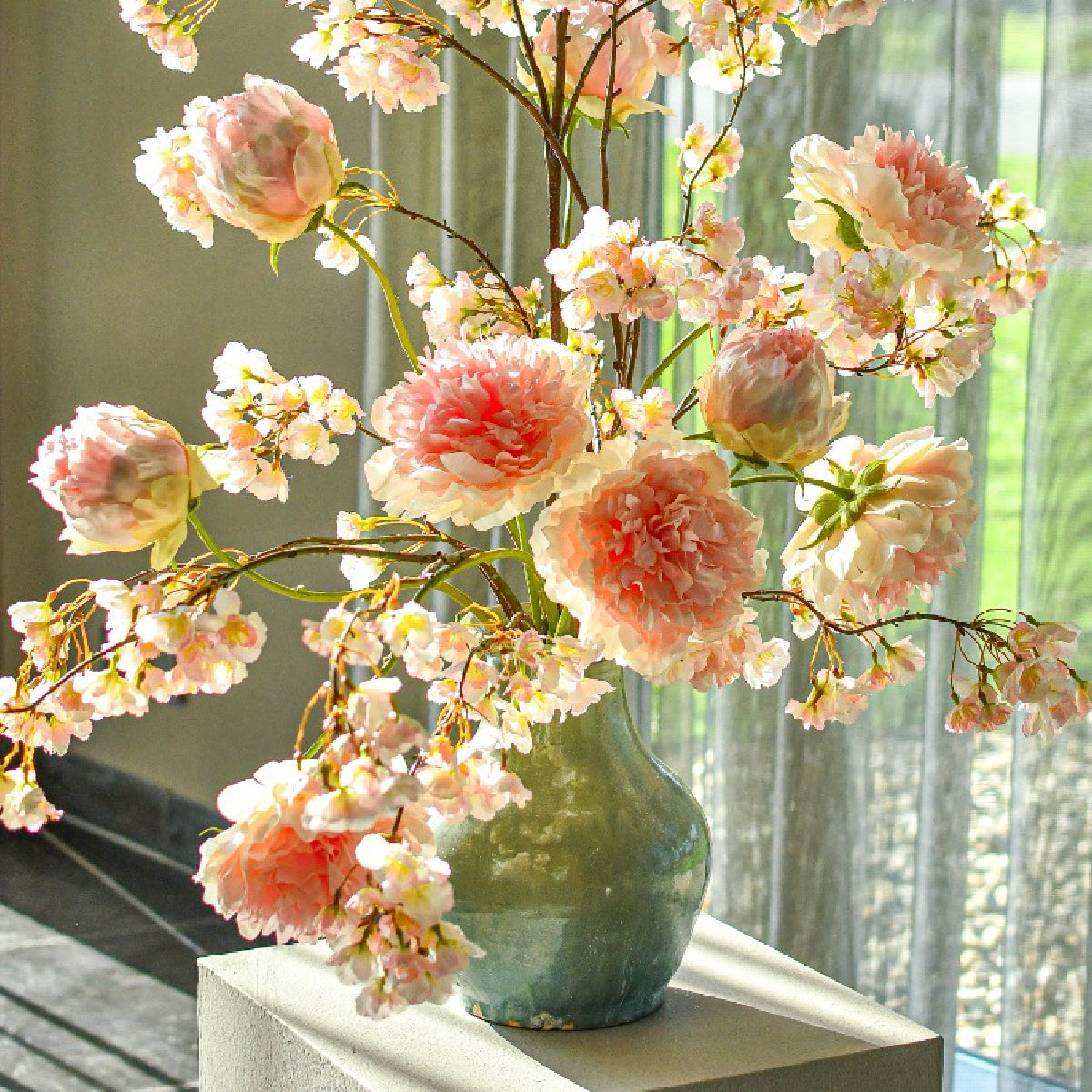 Bouquet de pivoines artificielles | Silk-ka Peach