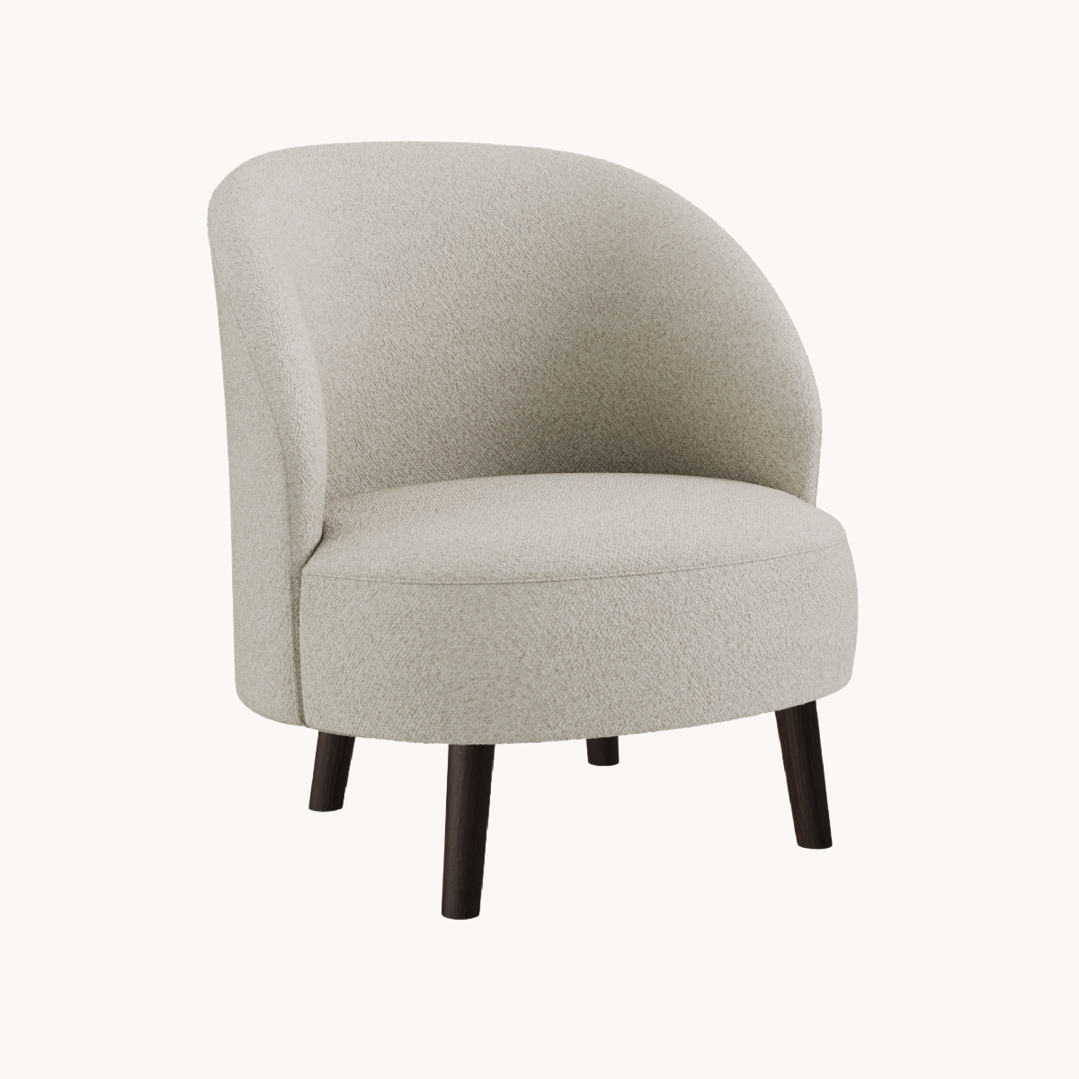 Fauteuil en tissu beige | Dôme Deco Bayron | REMO, mobilier et décoration d'intérieur