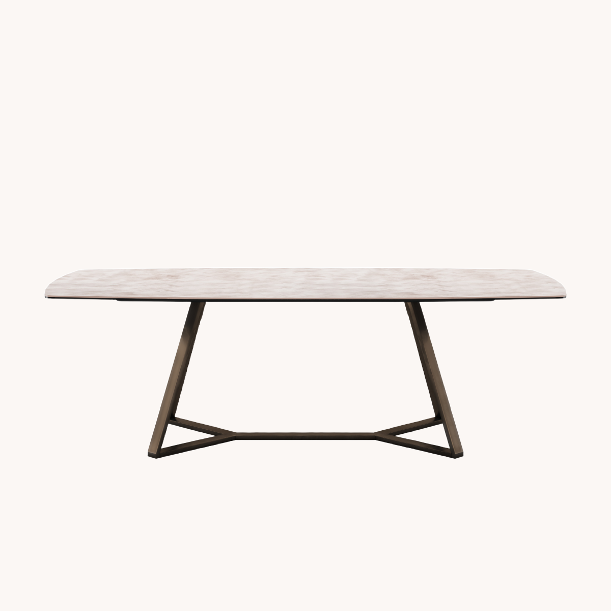 Table de salle à manger en céramique crème | Dôme Deco Veneto L | REMO, mobilier et décoration d'intérieur