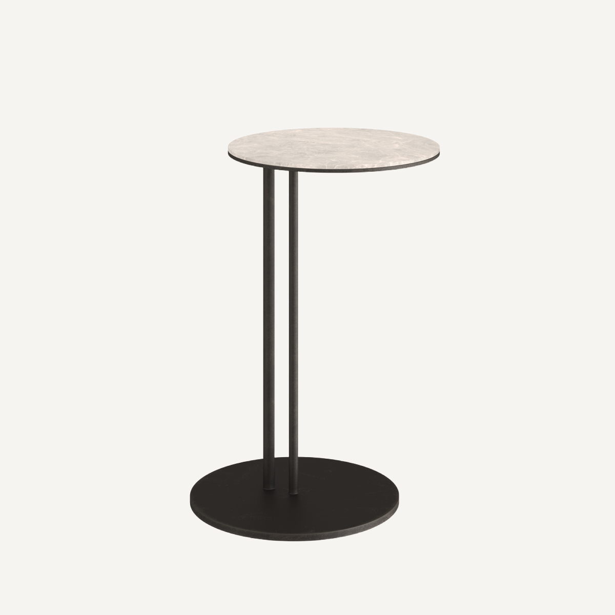 Table d'appoint en céramique crème | Dôme Deco Trento M | REMO, mobilier et décoration d'intérieur