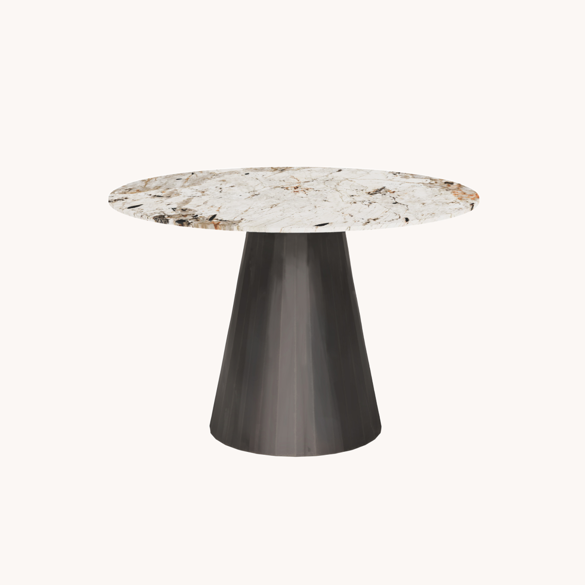 Mesa de comedor redonda de cerámica Tundra | Cúpula Deco Veneto S