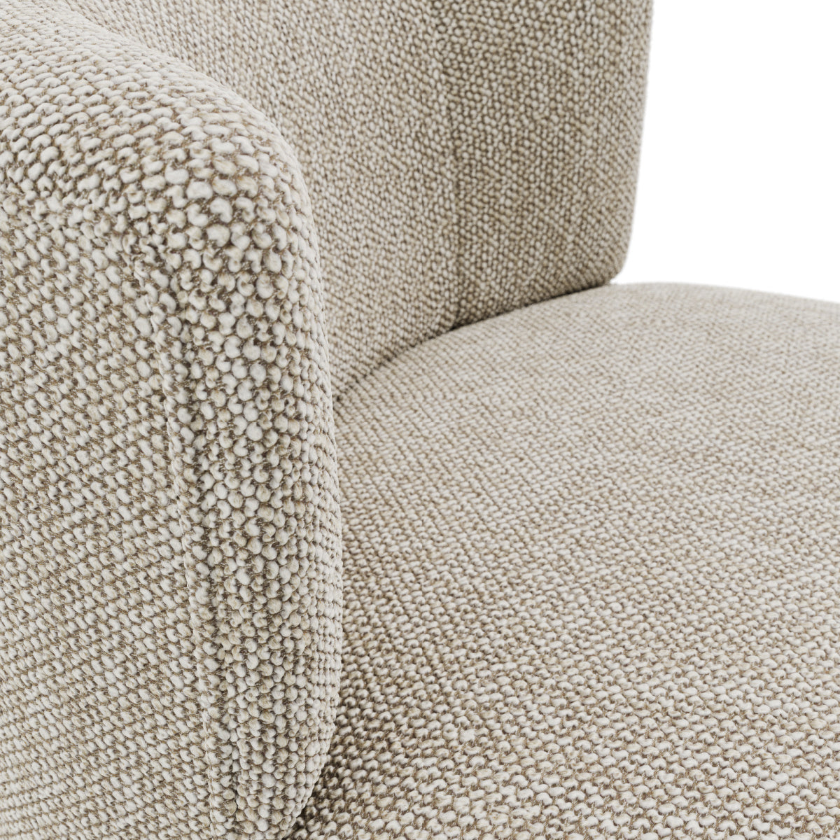 Fauteuil en tissu sable | Dôme Deco Abel | REMO, mobilier et décoration d'intérieur